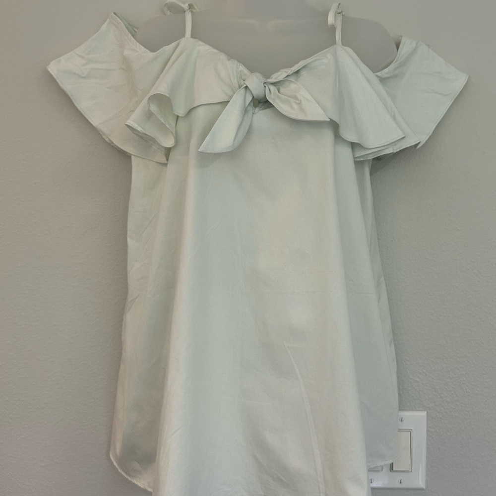 Easel cotton off-the-shoulder spaghetti strap swing top with pockets L - Picture 4 of 8